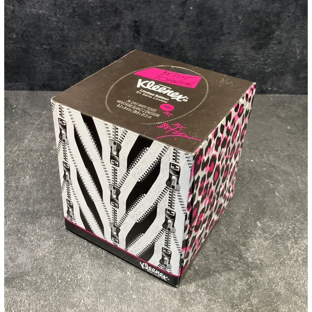 Betsey Johnson Kleenex Expressions ZIP ZAP Limited Edition Tissues 2015 NOS